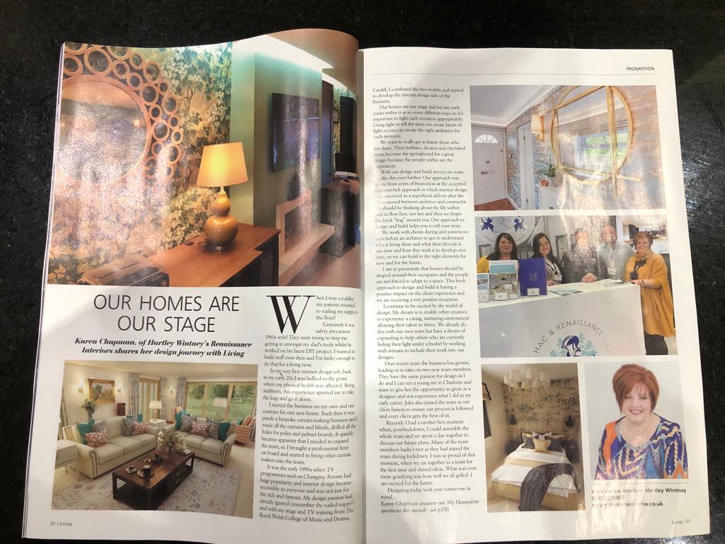 Renaissance Interiors featured in the November edition of Hampshire Living Magazine